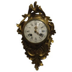19th Century, French Ormolu Cartel Clock by Samuel Marti.  Circa 1890.