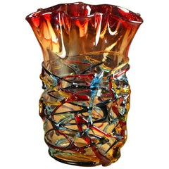 Murano Glass Art Vase by Costantini