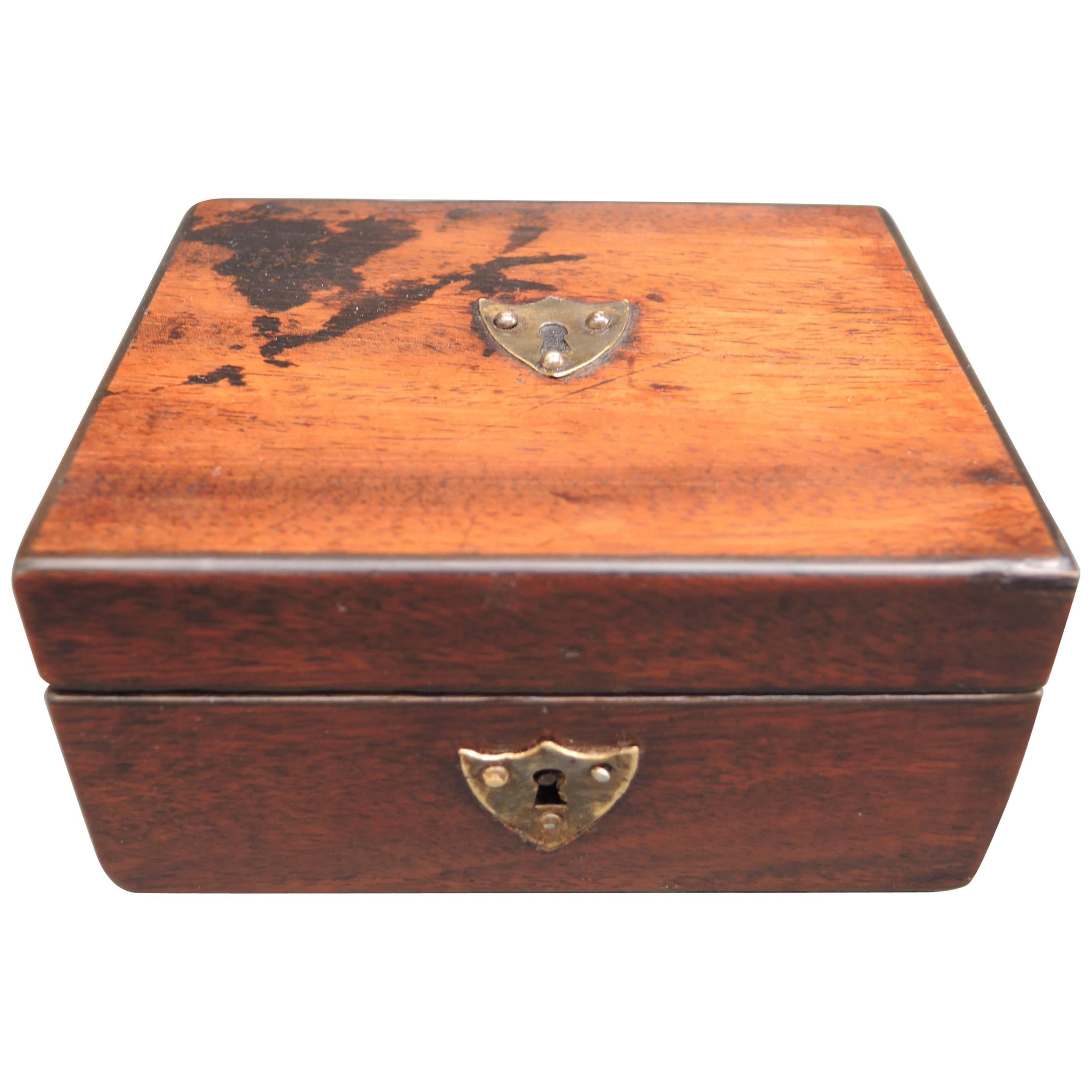 19th Century French Mahogany Desk Box