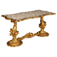 20th Century Italian Coffee Table in Golden Wood