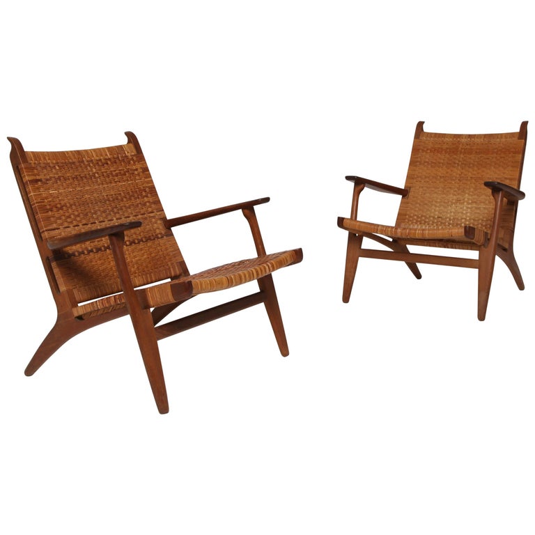 Carl Hansen Chairs pair of hans wegner ch-27 chairs, carl hansen and son, denmark Carl Hansen Chairs pair of hans wegner ch-27 chairs, carl hansen and son, denmark