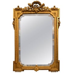 Antique Gold Leaf Bevelled Mirror