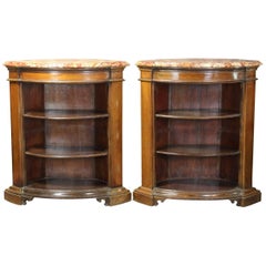 Pair of Open Bookcase Cabinets 7