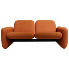 Vintage Rare 1970s Modern Ray Wilkes for Herman Miller "Chicklet" Love Seat Sofa