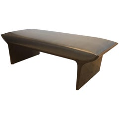Mahogany "Waterfall" Bench, USA