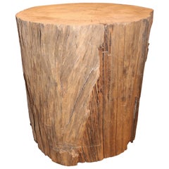 Oak Section as End Table from the Bass Farm in North Carolina