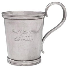 Early San Antonio, Texas Silver Mug by Bell & Bros