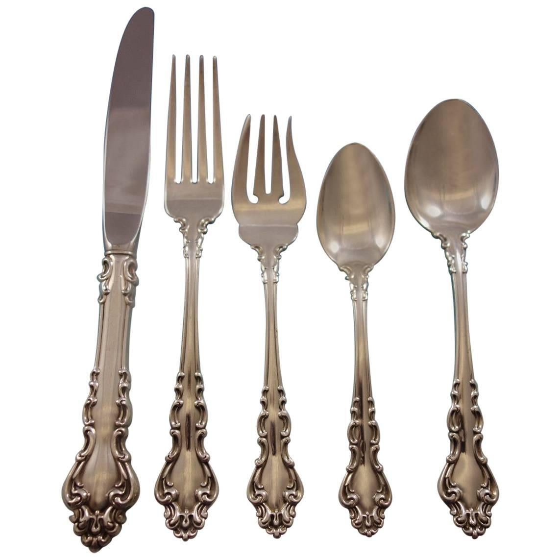 Spanish Baroque by Reed & Barton Sterling Silver Flatware Set 8 Service 45 Pcs