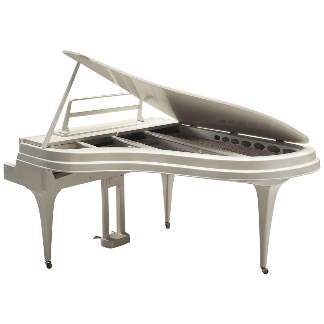 Rippen Grand Piano in Aluminum - Restored and Tuned, 1950s