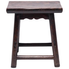 Antique Chinese Tapered Stool