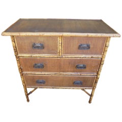 Antique Bamboo Chest Draws
