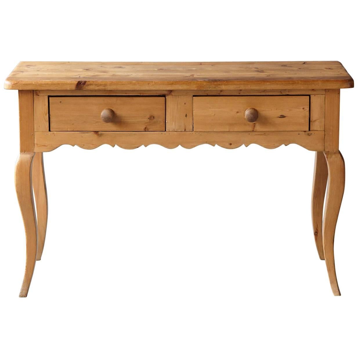 English Country Style Pine Console