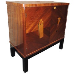 Small Art Deco Bar with Cocktail Design Inlay