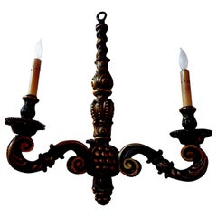 Antique Italian Giltwood Chandelier