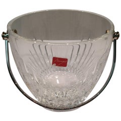 Baccarat Massena Ice Bucket in Lead Crystal with Stainless Steel Handle