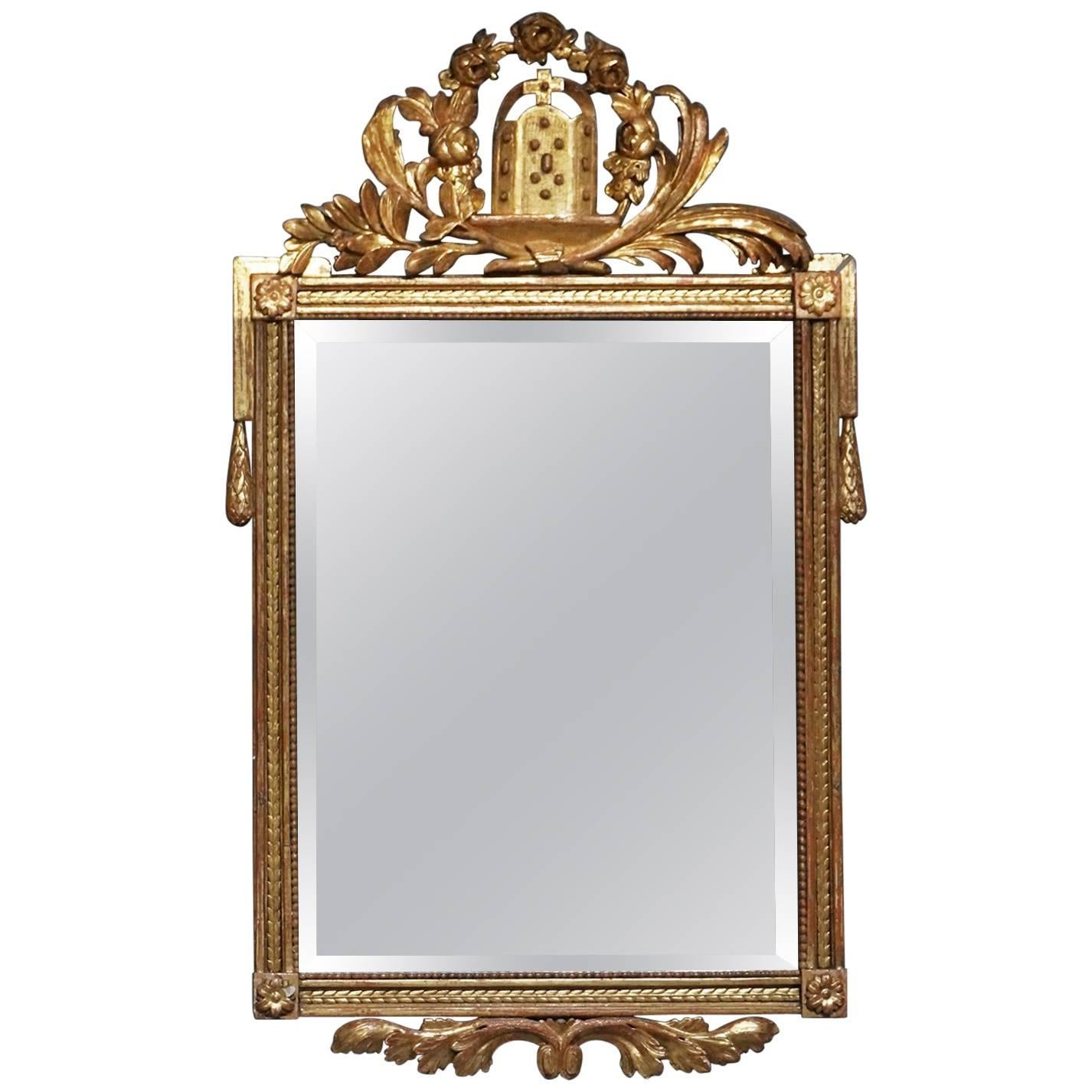 Early Gilt Danish Mirror For Sale