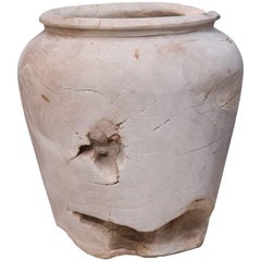 Small Wood Teak Vase