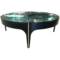 ma+39's Custom Black and Brass Magnifying Lens Coffee Table 12