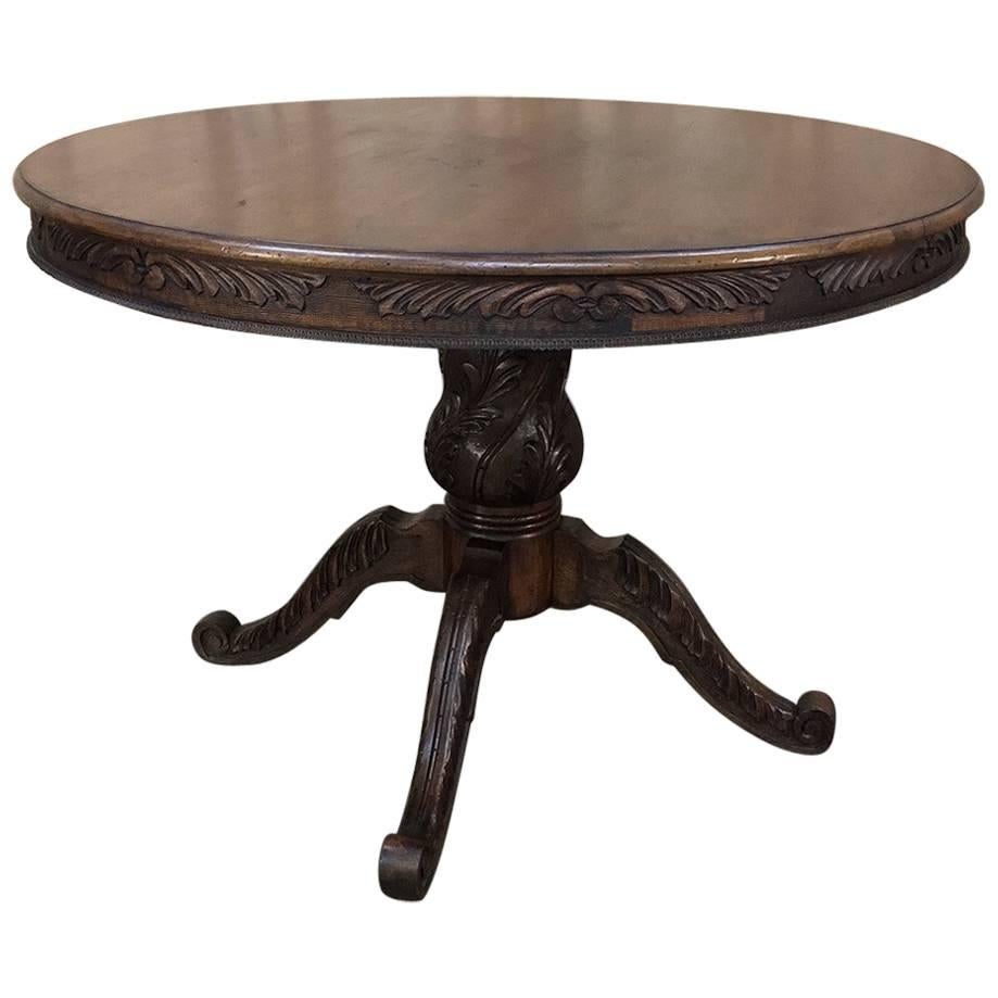 19th Century Italian Walnut Baroque Centre Table