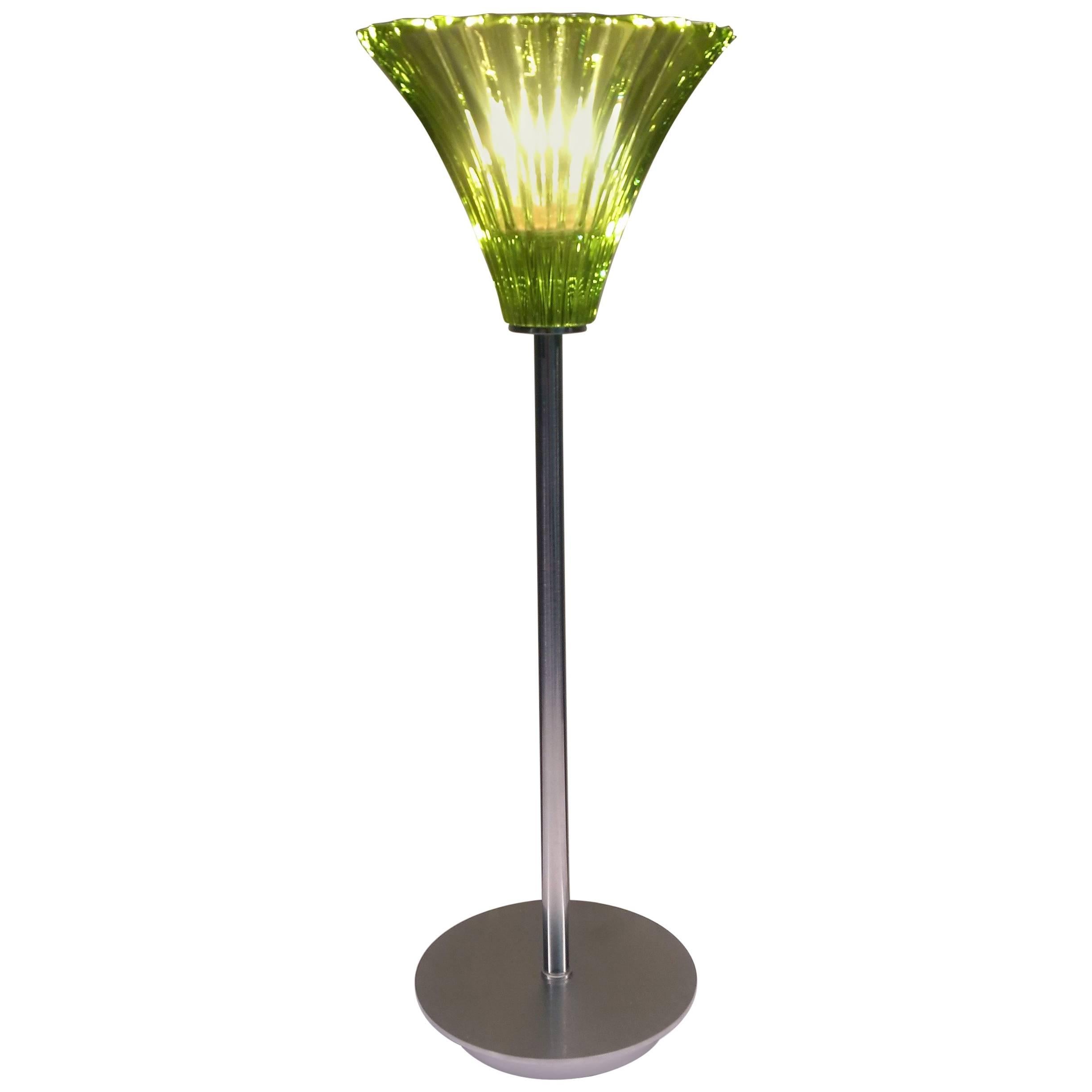 Baccarat Mille Nuits Desk Lamp in Olivine Crystal For Sale