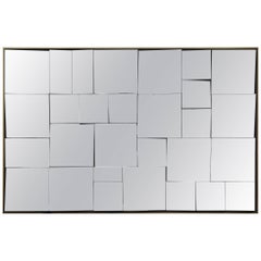 Mid-Century Monumental Slopes Mirror by Neal Small 7