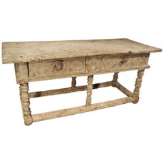 17th Century Whitewashed Table from Spain 8
