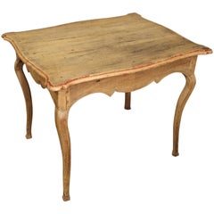 Early 1700s, Stripped Oak Side Table from France