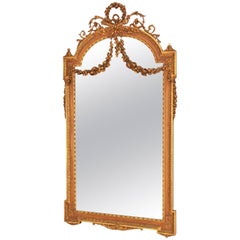 Tall French Giltwood Neoclassical Mirror