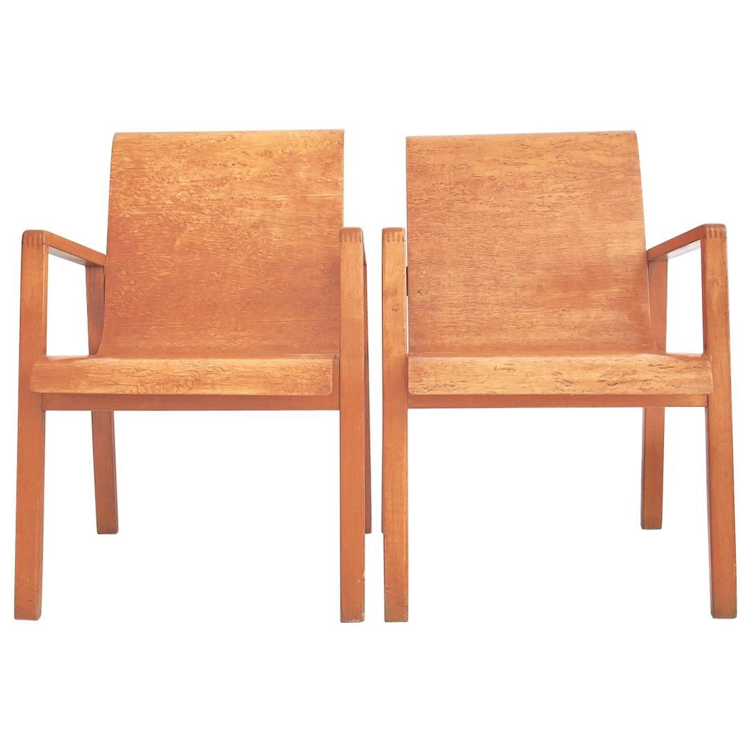 Pair of Alvar Aalto 403 Hallway Chairs by Finmar Ltd