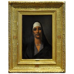 Late 19th Century Portrait of a Young Egyptian by Franz Xavier Kosler, Cairo