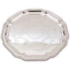 Victorian Silver Plated Salver, circa 1890