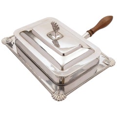 Antique Edwardian Silver Plated Serving Dish, circa 1905