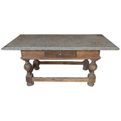 17th Century, Danish Stone Top Table