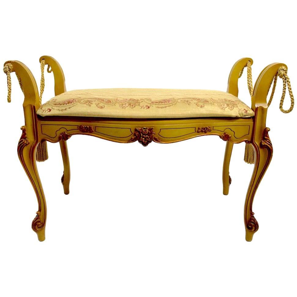 Romantic Vanity Bench in the French or Italian Style For Sale