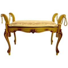 Romantic Vanity Bench in the French or Italian Style