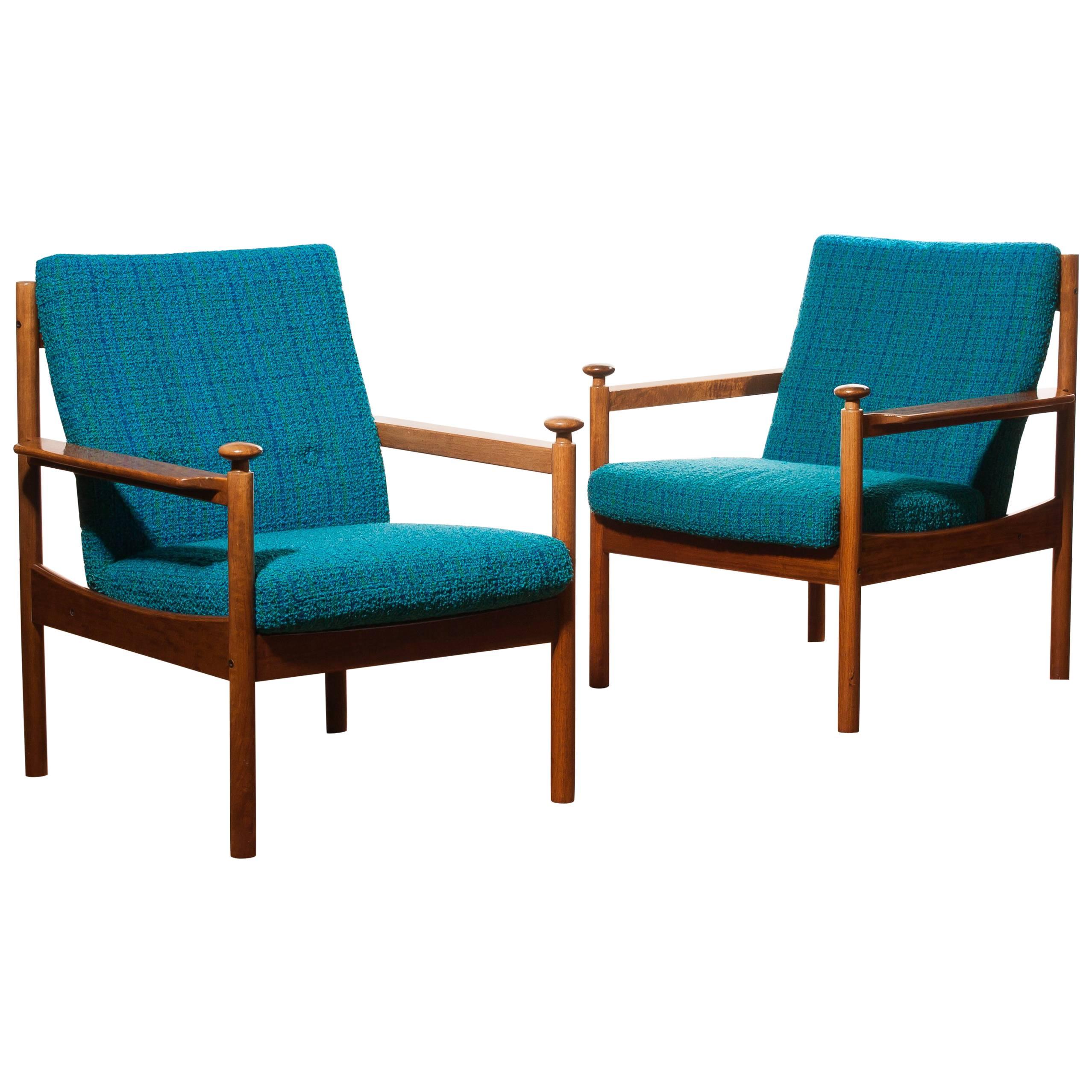 1950s, a Pair of Chairs by Torbjørn Afdal for Sandvik & Co Mobler