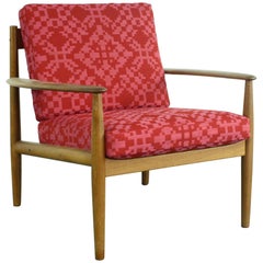 Vintage Midcentury Grete Jalk for France and Son Teak Lounge Chair