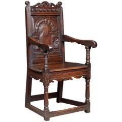 Charles I Gloucestershire Oak Armchair 1