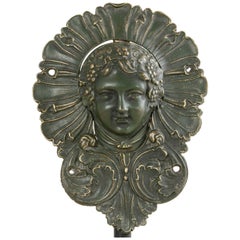 19th Century Napoleon III Period French Bronze Billiard Pocket Bacchus Sculpture