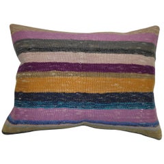Bohemian Style Turkish Kilim Rug Pillow 8