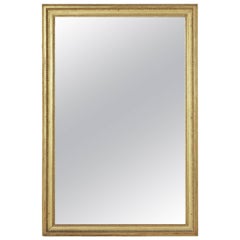 Very Large Late 19th Century Louis XVI Style French Gilt Wood Full Length Mirror