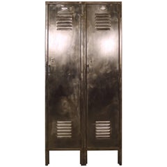 Vintage Refinished Metal Locker Unit