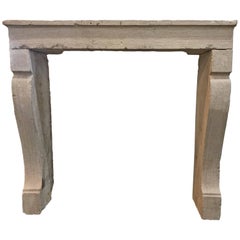 Antique Limestone Mantel, circa 1780
