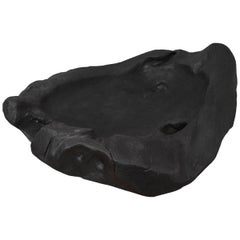 Organic Triple Burnt Teak Wood Vessel 6
