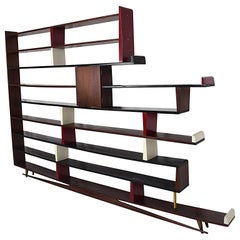 Mid-Century Modern Mexican Modernist Bookcase Shelving Room Divider
