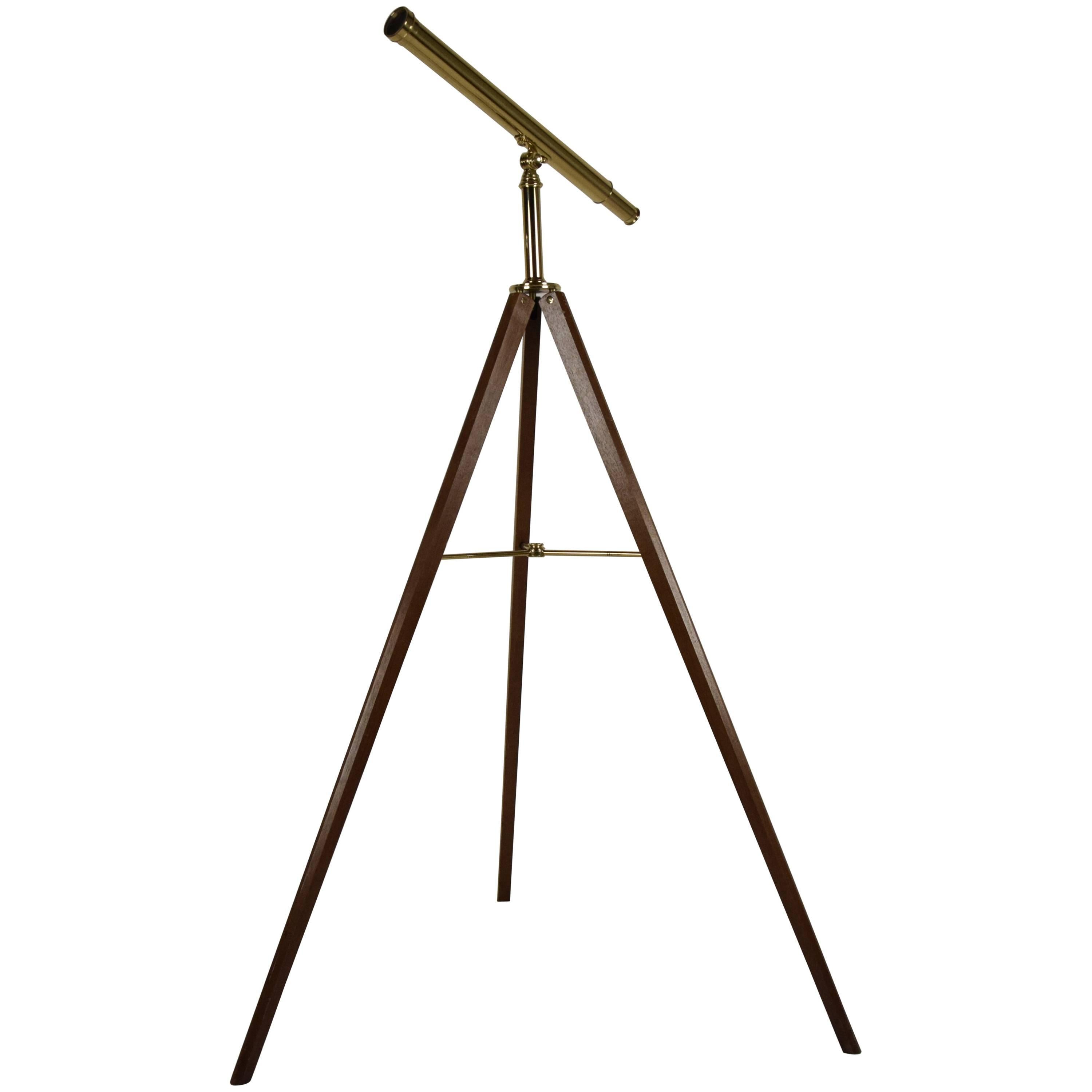 Vintage Van Cort Instrument Makers Brass Telescope