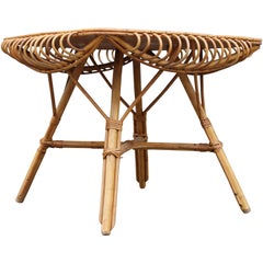 Coffee Table in Bamboo, 1950s