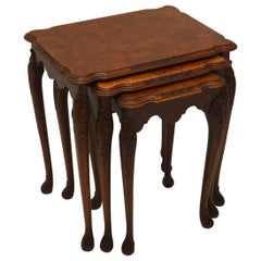 Antique Burr Walnut Nest of Tables