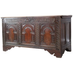 Antique Oak Coffer, 18th Century