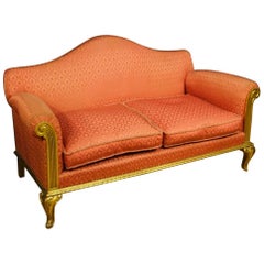 20th Century Spanish Sofa in Golden Wood